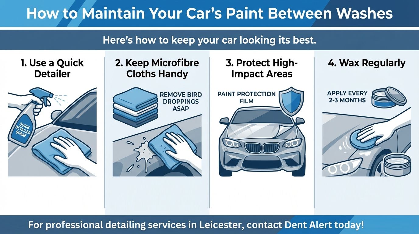 How to Maintain Your Car's Paint Between Washes